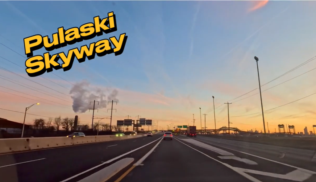 Pulaski Skyway | New Jersey | A view of Midtown and Downtown Manhattan
